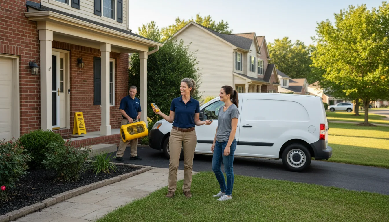Water restoration image for Dehumidification And Cleanup Services in Creston, WV